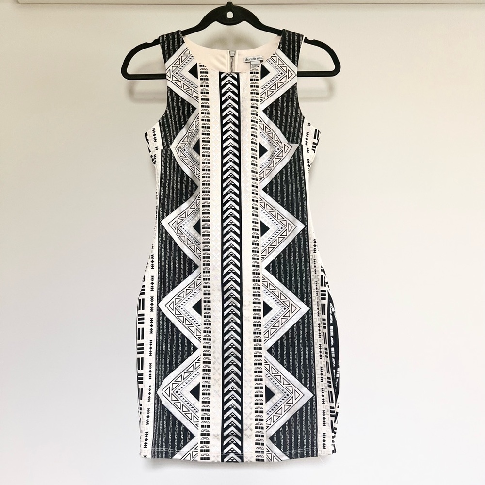 NWOT Charlotte Russe Small Tribal Print Bodycon Dress